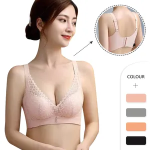 Manufaktur Tiongkok Bra Push Up Wanita Ukuran Campur Warna Halus Halus Halus Renda Lucu Aktif