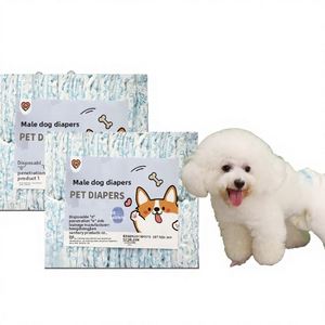 Couches physiologiques pour chien mâle 2026, lot de 50 pièces, serviette absorbante pour animaux de compagnie - Product Image 1
