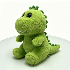 Peluche de dinosaure vert mignon personnalisée - Jouet en peluche à gros yeux pour enfants - Product Image 2
