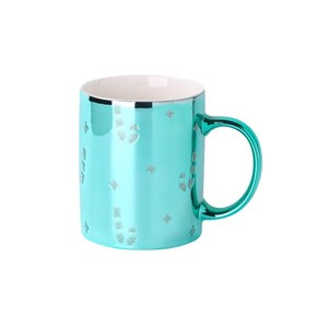 Taza de cerámica navideña de 350 ml con diseño de dibujos animados serigrafiado para regalos - Product Image 4