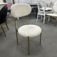 Chaise de salle à manger en cuir PU réglable de luxe, pieds en acier inoxydable doré, chaise d'appoint moderne rembourrée pour salle à manger, salon