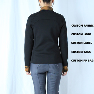 ARLAN Original Competition <b>Cooling</b> Riding Pattern Black Equestrian l Long Sleeve Equestrian Shirt - Product Image 2