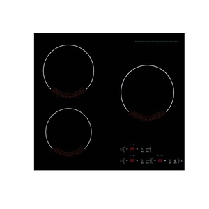 Placas de Cocción Eléctricas de Cerámica Silenciosas y Suaves, 4 Quemadores, Control Táctil, Integradas, Uso Comercial, Ecológicas, 1800W de Alta Potencia - Product Image 4