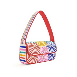 Nouveau sac à main carré brodé de haute qualité, couleurs variées, toile, design élégant, sac promotionnel tendance pour femmes - Product Image 5