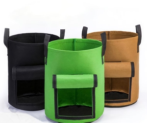 Bolsas de cultivo de fieltro CON ASAS Para plantas Y macetas, accesorio practico Para El cuidado Del Jardin - Product Image 2