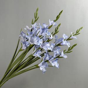 Nouvel arrivage de fleurs artificielles de glaïeul en soie rose à longue tige pour la <span class=keywords><strong>d</strong></span>écoration <span class=keywords><strong>d</strong></span>'hôtel de mariage - Product Image 2