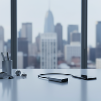 Base de Conexión para Laptop 4 en 1 USB-C Metálica con VGA 2.0, USB 3.0, Carga PD de 100W y Enchufes EU/US en Stock