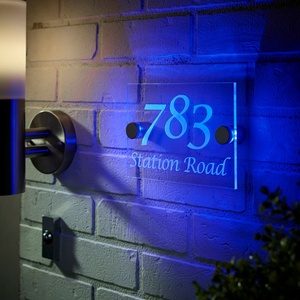 <b>LED</b> Illuminated Standoff Mount Acrylic Sign Kit Supports for Signage & Displays - Product Image 3