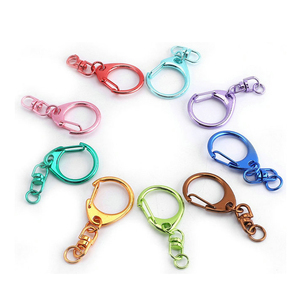Luxury Metal Snap Ring Keychain for <b>Women</b> Handbags Purse <b>Accessories</b> C Buckle Zinc Alloy Custom Logo Gift Item - Product Image 5