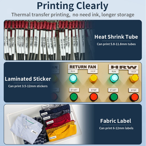E1000 PRO, принтер для клейких наклеек, портативный ленточный принтер, Поддержка 6-12 мм, лента для этикеток, производитель кабелей для кабелей/хранения - Product Image 6