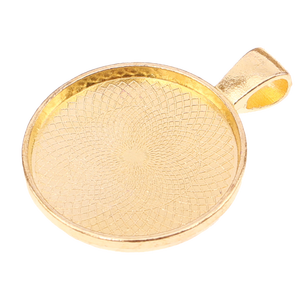 <span class=keywords><strong>25mm</strong></span> 골동품 청동 라운드 빈 보석 베젤 기본 설정 - Product Image 6