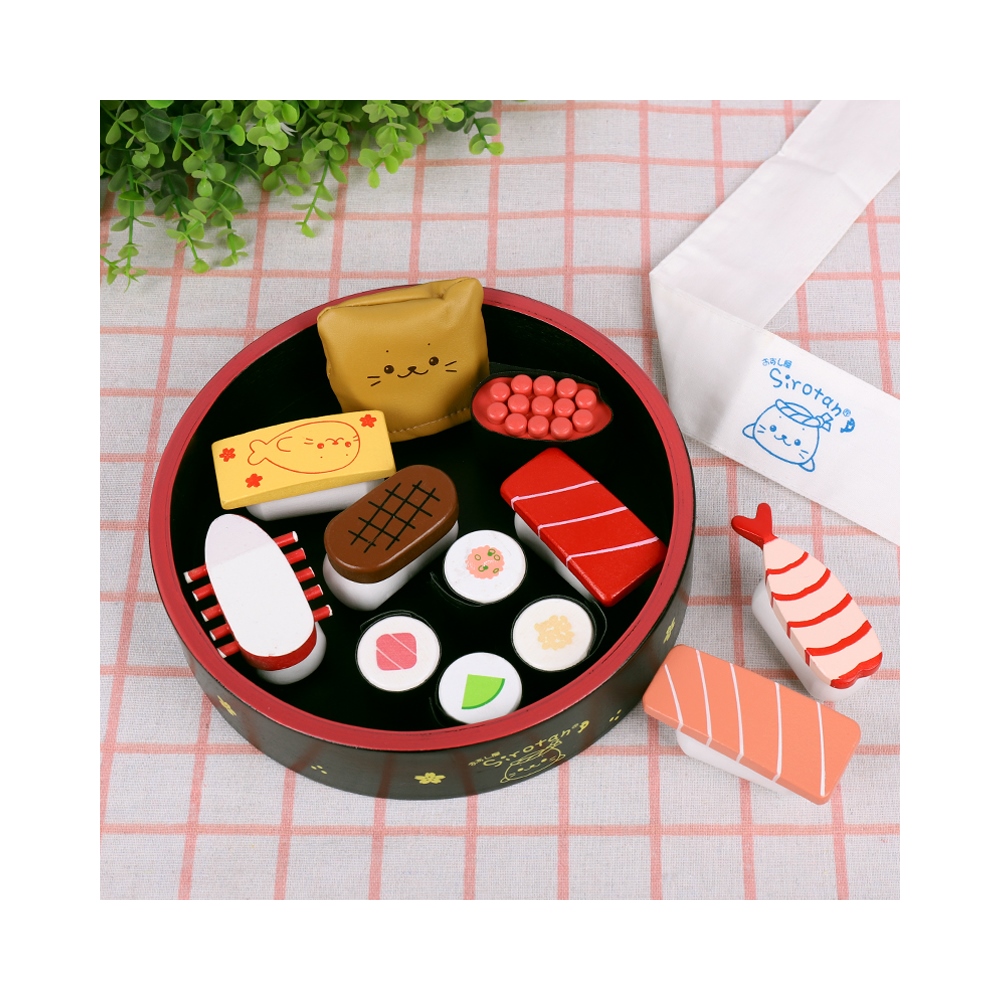 Детский игровой домик деревянный кухонный костюм для приготовления пищи игрушка для суши-торта 1-2-3 Подарочная мебель для мальчиков и девочек набор игрушек дерево L/C,T/T