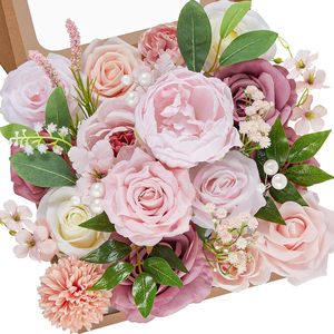 Silk Artificial Flowers Wedding <b>Decorations</b> with Hydrangea Daisy Scattered Sunflower Magnolia Gypsophila-Flower Sticks - Product Image 6