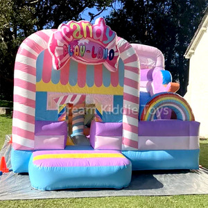 <span class=keywords><strong>Candy</strong></span> Inflable Castle World Castillo hinchable con tobogán Interior Exterior Parque infantil Candyland Bounce House - Product Image 4