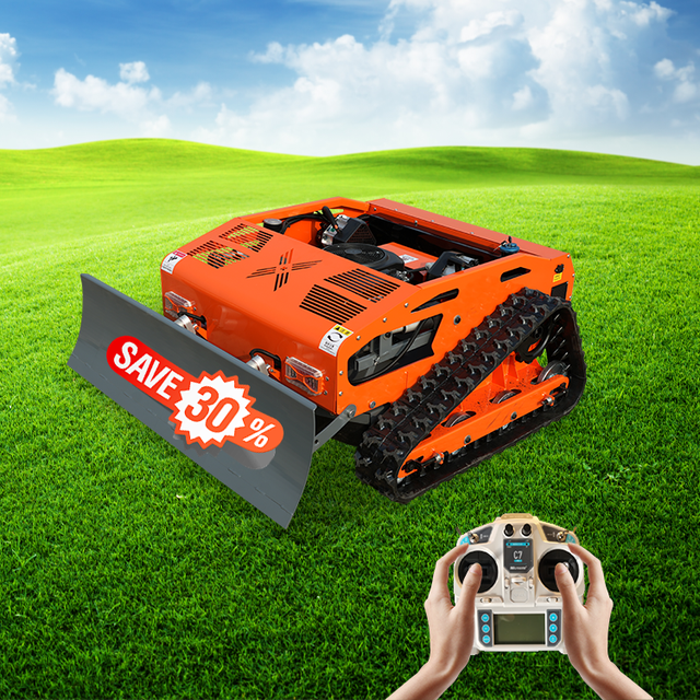 Multi-Function Lawn Mower Remote Control with  Snow Blade Attachments