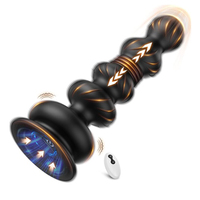 Vibrateur à commande par application et télécommande, perles anales à poussée, masseur de prostate, plug anal, 10 modes de vibration et de poussée, jouets sexuels pour hommes et femmes