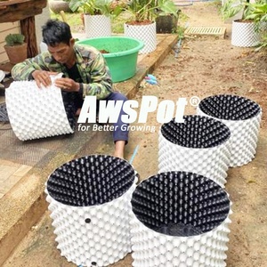 <span class=keywords><strong>Pot</strong></span> d'élagage à air 3 gallon 5 gallon blanc 20L AWSPOT 30x30 noir conteneur de culture de plantes <span class=keywords><strong>pour</strong></span> oliviers, myrtilles, fleurs - Product Image 4