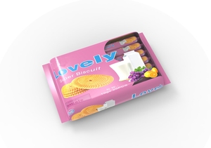 Bán buôn nhà sản xuất OEM bao bì khác nhau Thiết kế nhãn hiệu riêng ăn sáng sữa sợi Biscuit - Product Image 5