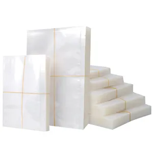 Inventory and custom 3 side sealed nylon PE laminated plastic vacuum bags for food storage vacuum sealed bags