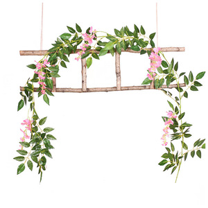 Fleur artificielle glycine en vrac pour décoration murale - Product Image 3