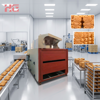 Ligne de production de gâteaux en forme d'ours 3D entièrement automatique industrielle, équipement de moulage et de dépose de gâteaux en acier inoxydable, usine de boulangerie