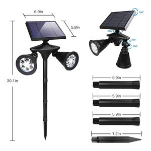 Dessus De poteau Spike Puissance <span class=keywords><strong>Spot</strong></span> Ip44 Potelet Extérieur Bâton Capteur De Mouvement Solaire Led Lumière De Jardin - Product Image 2