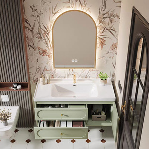 Luxurious minimalist style bathroom combination bathroom ceramic integrated basin wash basin washbasin basin - Product Image 3