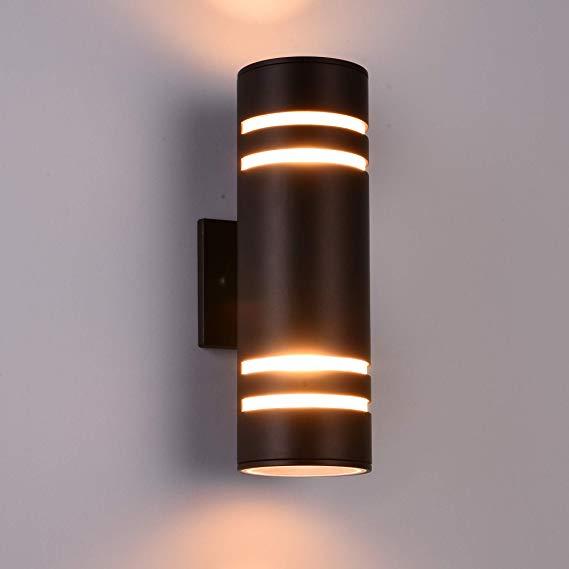 ETL CE Rohs Modern Home Lighting E26 LED Wall Light Hotel Villa Exterior Mounted Waterproof Cylinder Outdoor Wall Lamp · image 2