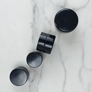 Frasco de Vidrio Redondo Grande de 250g 500g con Protección UV, Negro Oscuro, Ultravioleta, Hermético, a Prueba de Olores, para Almacenamiento - Product Image 3