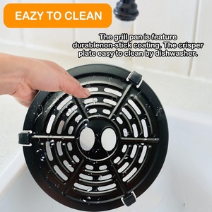 Ensemble d'accessoires pour plaque vapeur antiadhésive de 15,5 x 15,5 cm pour cuisine domestique, compatible avec les modèles 2QT - pour Ninja/<span class=keywords><strong>Philips</strong></span>/Cosori Air - Product Image 5