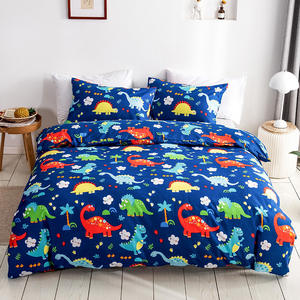 AOYATEX Parure de lit pour enfants en polyester à la mode, style dessin animé, <span class=keywords><strong>petit</strong></span> <span class=keywords><strong>dinosaure</strong></span>, draps de lit personnalisés imprimés - Product Image 6