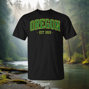 Camiseta verde clásica Oregon Est 1859 Pride - Product Image 3