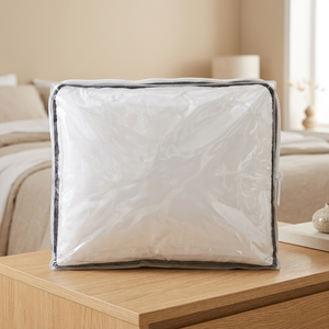 Sac étanche en PVC à soufflets sur 3 côtés, fermeture éclair sur 3 côtés, étui d'emballage transparent en plastique, glissière spéciale pour exposition - Product Image 3