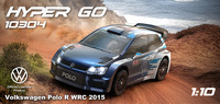 Hyper GO MJX 10304 Auto Eléctrico de Carreras a Escala 1/10 de Alta Velocidad con 3 Canales, Sin Escobillas, RTR, para Interior y Exterior