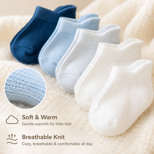 Newborn Baby <b>Socks</b> Gift <b>Box</b> Set Breathable Cotton Cute Animal Design Custom Logo Minimalist Style - Product Image 5