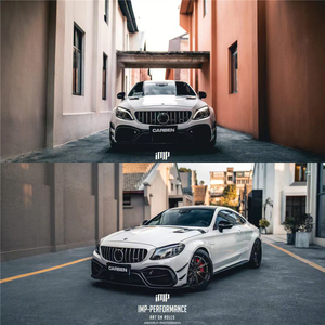 ชุดแต่ง C63 IMP สำหรับ Mercedes C63 Coupe AMG Facelift สภาพใหม่ C205/C63 Coupe กันชน สเกิร์ตข้าง สปอยเลอร์หลัง ฝากระโปรงเครื่องยนต์ - Product Image 2