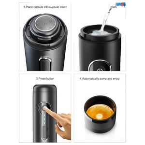 Cafetera Espresso, Puede Calentar Agua, Cafetera Portátil Recargable para Viajes en Auto - Product Image 5