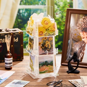 حامل عرض ملصق رقمي دوار حديث بأربعة جوانب مع حامل عرض لاصق دوار رقمي - Product Image 2