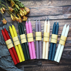 Candele profumate fatte a mano della <span class=keywords><strong>cera</strong></span> d'<span class=keywords><strong>api</strong></span> della chiesa affusolata <span class=keywords><strong>cera</strong></span> d'<span class=keywords><strong>api</strong></span> naturale con stoppino di cotone - Product Image 4