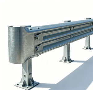 Barrière de sécurité routière en acier thermolaqué anti-corrosion pour les Émirats arabes unis, prix de gros - Product Image 2