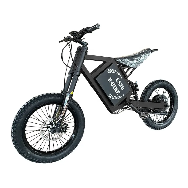 CS20 Ebike 5000W 19 인치 오토바이 타이어 72V 41.6Ah 대용량 배터리 산악 전기 자전거 폭격기 ebike 12000W