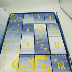 Nhà Sản Xuất Nhà Cung Cấp Vàng Giá Bán Buôn Lịch Hộp Quà Tặng Hình Dạng Khác Nhau Lá Giáng Sinh Advent Ramadan Làm Bền Giấy - Product Image 3