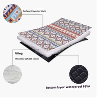 Tapis de pique-nique en PEVA polyester épaissi, imperméable et anti-humidité, inspiré de la forêt, lavable en machine, tapis de plage, tente extérieure