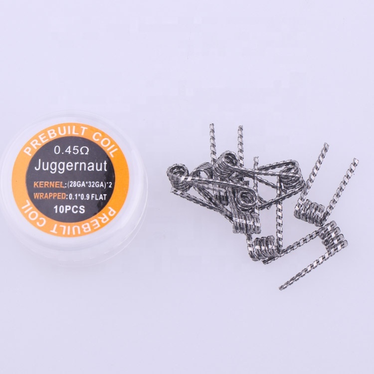heating wire e cig prebuilt coils orange label Vape Wire Coils juggernaut Vape accessories factory price wholesale