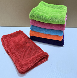 <span class=keywords><strong>Serviette</strong></span> de séchage pour voiture en microfibre de qualité supérieure 40*40cm 1200 GSM sans bordure, double torsion, séchage rapide, écologique, sans traces - Product Image 2