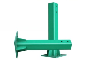 Оцинкованный стойка-боллард Q235/Q345, квадратный вертикальный столб для дорожных ограждений, аксессуары для гофрированных барьерных ограждений - Product Image 5