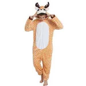 卸売レディースワンピースかわいい動物デザインパーカーカジュアルジャンプスーツパジャマ