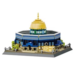 Wange Famous Street View Bricks 5243 Dome of the Rock Jerusalén Building Blocks Arquitectura Ladrillos Set - Product Image 1