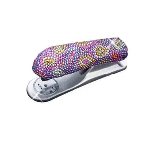 Brilhante stapler de escritório barato metal strass stapler