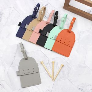 Outdoor Bag Pu Leather Holder With 4 Tee Slots Golf Accessories <b>Gift</b> for Golfer Men Women - Product Image 5